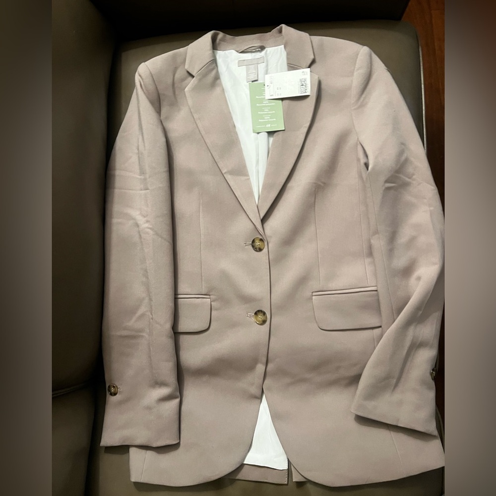 H&M Women's Blazer in Soft Mauve